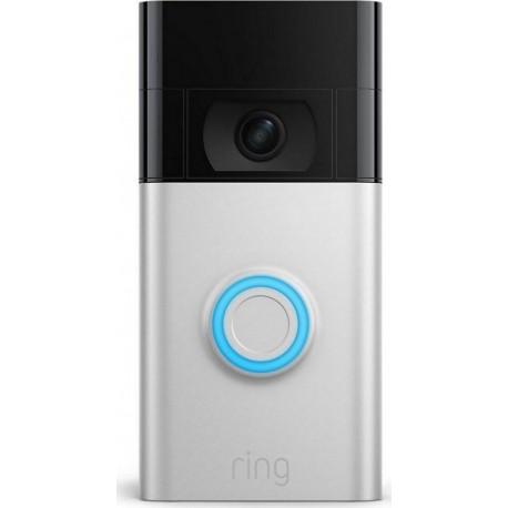 RING Sonnette sans fil Video Doorbell - Satin Nickel Slim