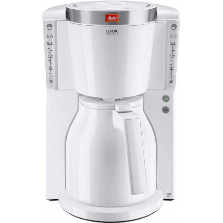 Melitta Cafetière Isotherme Look IV Therm Deluxe Blanc 1000W 15 Tasses 1011-11