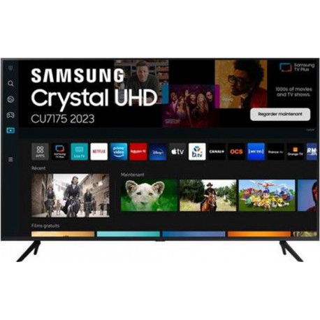 Samsung Crystal TU50CU7175U 125cm 4K UHD Smart TV 2023 Noir