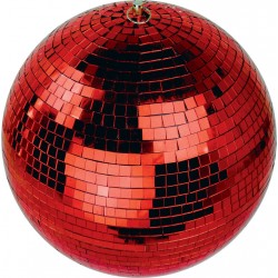 FX LAB Fx-Lab FxLab Jeu de lumières Boule à Facette Rouge 30cm