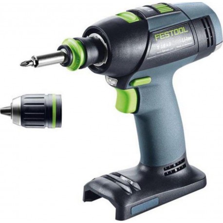 Festool Perceuse-visseuse T 18+3-Basic 576448 sans batterie