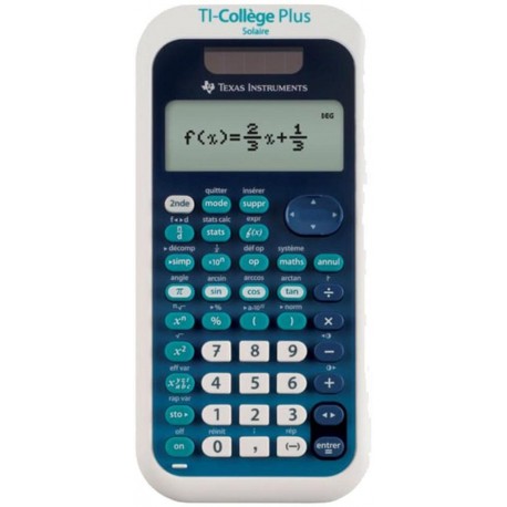 Texas Instruments TI-Collège Plus Solaire Calculatrice Scientifique