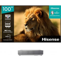 Hisense Vidéoprojecteur home cinéma 100L5HD Laser TV + écran 2023