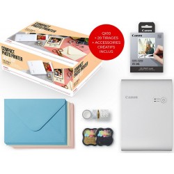 Canon Imprimante photo portable Kit créatif Selphy Square QX10 Blanche