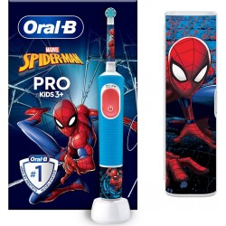 Oral-B Brosse à dents électrique Vitality Pro Kids Spiderman + Etui