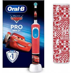 Oral-B Brosse à dents électrique Vitality Pro Kids Cars + Etui de voyage