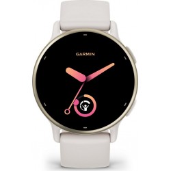 Garmin Montre sport Vivoactive 5 Cream gold bracelet ivoire