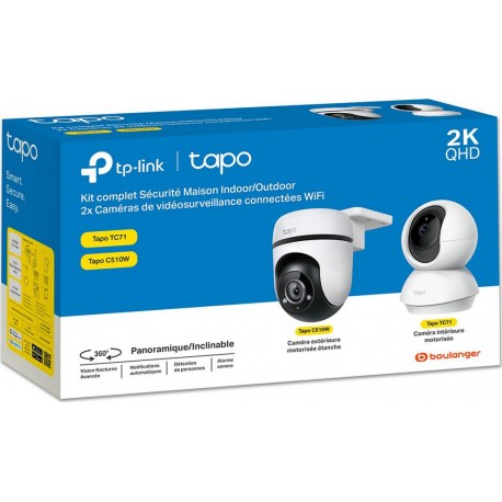 Tp-Link Caméra de sécurité 2 caméras Tapo C510W + TC71