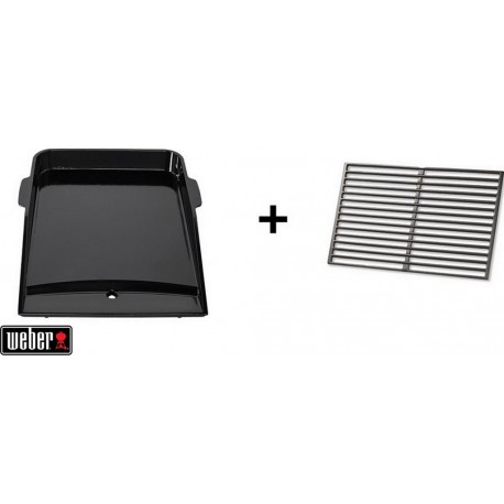 Weber Plancha pour barbecue Genesis 3 bruleurs + 1/2 grille