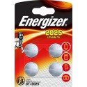 Energizer 4 piles boutons lithium 3V CR 2025 (lot de 2)