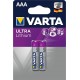 Varta Ultra Lithium 2 piles 1,5V AAA LR03 (lot de 2)
