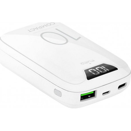 Puro Batterie Externe Blanc 10000 mAh 1 USBA + 1 USBC