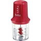 Moulinex Mini Hachoir Multifonction 0.5L 3 lames 500W AT714G32 rouge