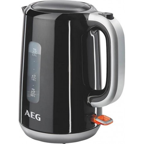 AEG Bouilloire EWA3700 3000 Watts 1,5 L Noir et Argent