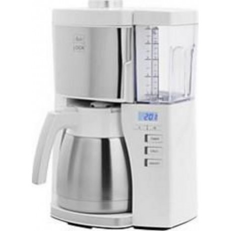 Melitta Cafetière programmable Look V Therm Timer 1025-17 Blanc/Acier