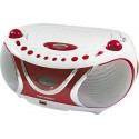 Metronic Radio CD Radio CD-MP3 USB FM Cherry - rouge et blanc