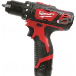 Milwaukee Perceuse visseuse sans fil 12V Li-Ion set M12 BDD-202C - (2x 2.0Ah)