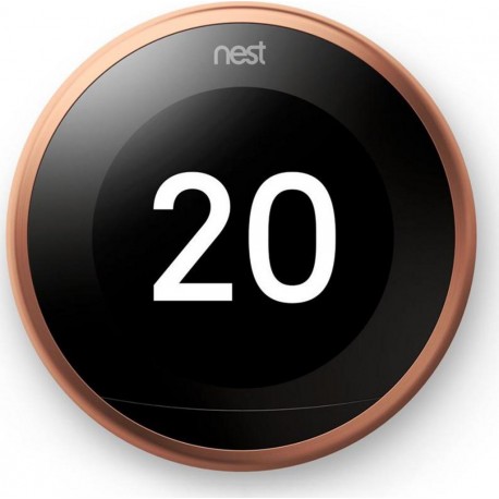Nest Thermostat Connecté Learning 3ème Génération Cuivre