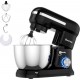 Giantex robot pâtissier 1300W avec bol 4,5l en acier inox batteur electrique à 8 vitesses réglables avec batteur,fouet,crochet