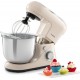 Klarstein bella pico 2g robot de cuisine multifonction - bol 5 litres - 6 vitesses - 1200W - crème TK2-BellaPicoCream2G