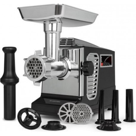 Klarstein kraftprotz hachoir à viande électrique 700w, moteur cuivre, 3 disques perforés acier inoxydable - noir OV12-Beefmaker