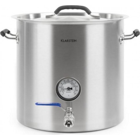 Klarstein brauheld pur 70 - cuve de brassage pour bière maison - 70 litres, sans élément chauffant, thermomètre integré - inox B