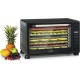 Klarstein mega jerky déshydrateur alimentaire 8 plateaux chromés 650W - température de 35 à 80 ° c&nbsp; - ecran lcd tactile - noir D