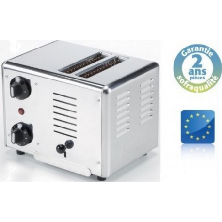 Grille-pains vertical professionnel - 2 rubans - sofraca