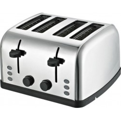 Daewoo sym-1304: grille-pain large en acier inoxydable - 4 tiroirs, 4 tranches?