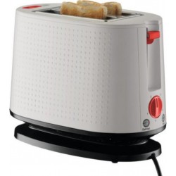 Bodum 10709-913euro-3 bistro grille-pain électrique double fente - 940 w - blanc creme BOD0699965331283