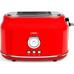 Livoo Grille-pains rétro 2 fentes livoo feel good moments LIV3523930097867