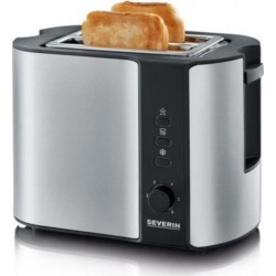 Severin - at2589 - grille-pain 2 fentes 800 w - inox/noir SEV4008146022517