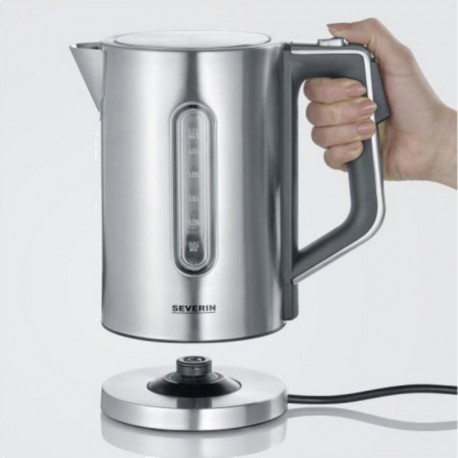 Severin wk3418 bouilloire 1,7 l a température réglable jusqu'a 100°c, pas de 5°c, affichage lcd, sans bisphénol a, socle 360°… S