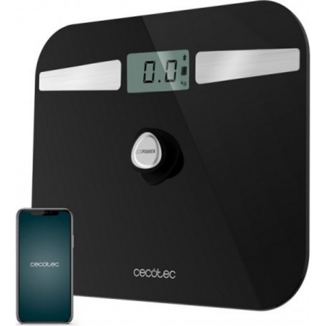 Cecotec Pèse-personne cecotec surface precision ecopower 10200 smart healthy noir, verre trempé, bluetooth