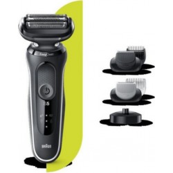Braun series 5 50-w4650cs tondeuse barbe - 3 sabots - station de charge - technologie wet&dry - autonomie 50min BRA4210201242086
