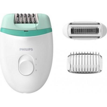 Philips Épilateur électrique philips bre245 15v blanc vert