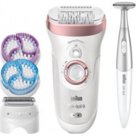 Braun silk epil se9-980 épilateur électrique rechargeable - 40 pincettes - technologie sensosmart - wet & dry BRA4210201190189
