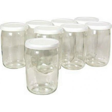 SEB Pot 8 pots yaourt en verre couvercle farine