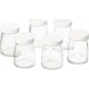 Cuisinart Pot YM401E Lot de 6 pots de yaourts 125ml