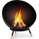 Blumfeldt Brasero Fireball Wood Ø66cm - Noir