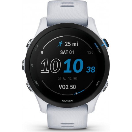 Garmin Montre sport Forerunner 255 Music Whiitestone