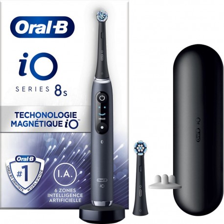 ORAL-B Brosse à dents électrique iO8s Series Black Onyx (+1 refils)