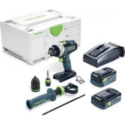 Festool Perceuse-visseuse sans fil TDC 18/4 5,0/4,0 I-Plus QUADRIVE