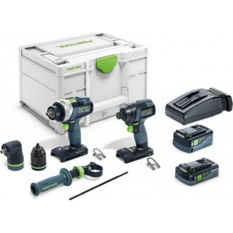 Festool Set de vissage sans fil TID 18 5,0/4,0-Set TPC 18/4