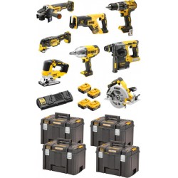 Dewalt Kit perceuse à percussion sans fil 18V / 5Ah DCD 796, DCF 899 HN, DCH 273, DCG 405, DCS 367, DCS 355, DCS 570, DCS 334, D