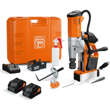 FEIN Unité de perçage magnétique Universal sans fil jusqu’à 35 mm Set AKBU 35 PM