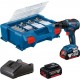 Bosch Bleu 06019H5209 GSR 18V-55 Perceuse sans fil 18V 4.0Ah Li-Ion + 82 accessoires en Pick