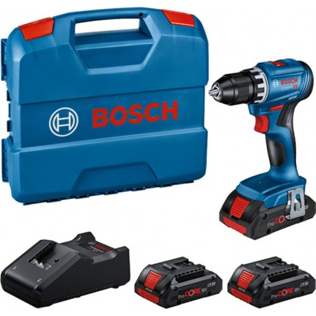 Bosch Bleu 0615A5002N GSR 18V-45 Perceuse sans fil 18V 3xProCore 4.0Ah dans L-Case