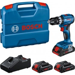 Bosch Bleu 0615A5002U GSB 18V-45 Marteau perforateur sans fil 3x ProCORE18V 4.0Ah et chargeur GAL 18V-40 dans L-Case