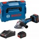 Bosch Bleu 06019H6B01 GWS 18V-15PSC Meuleuse d”angle sans fil 125 mm 18V 8Ah Li-Ion en L-Boxx